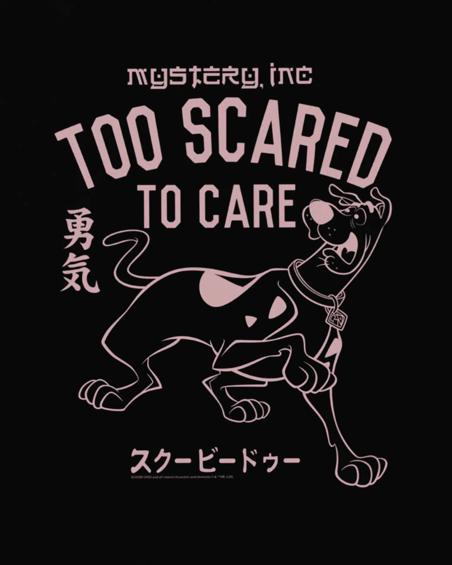 Official Scooby Doo Too Scared To Care tshirt