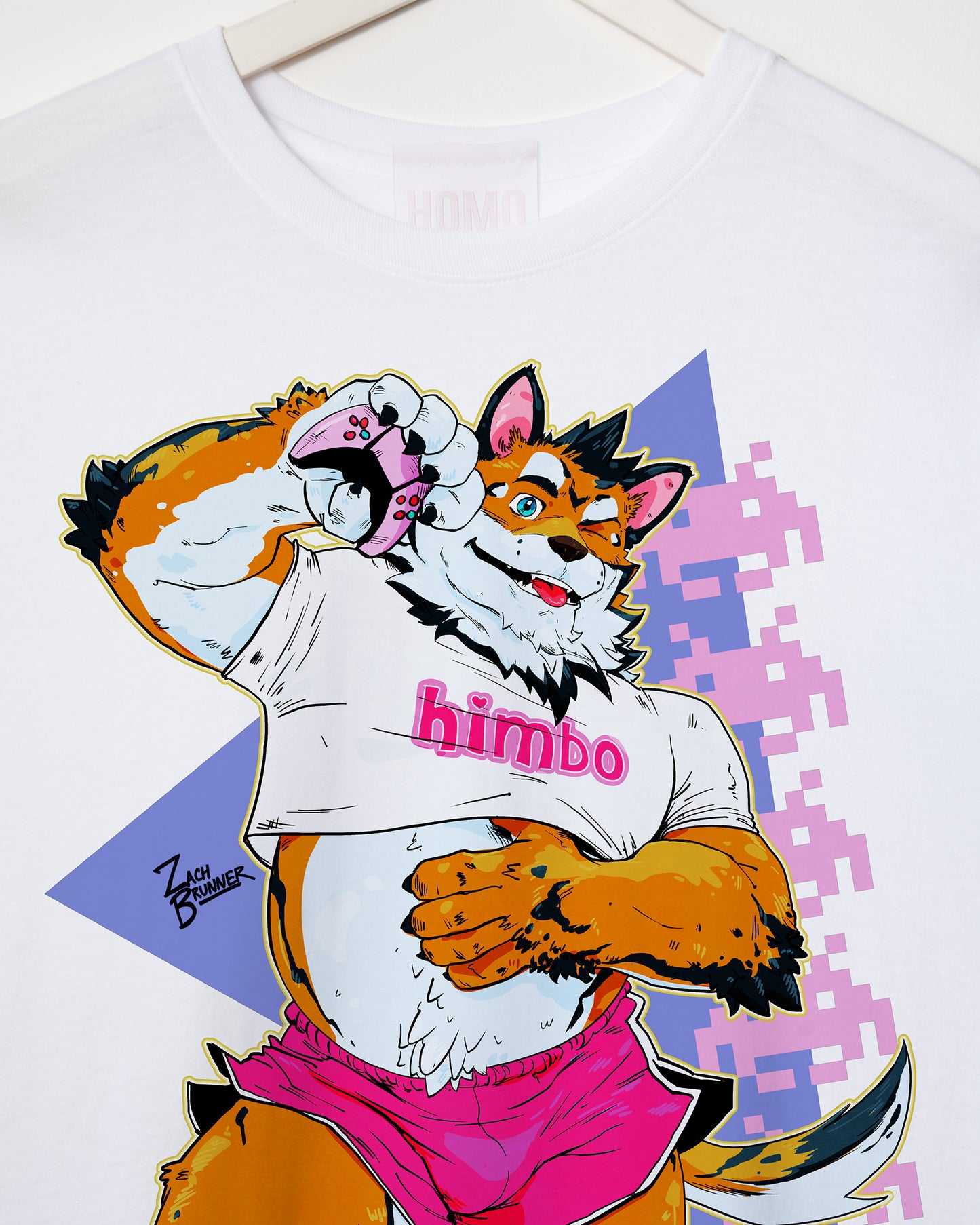 ZACH BRUNNER! thickems gaymer pup wants to play - tee