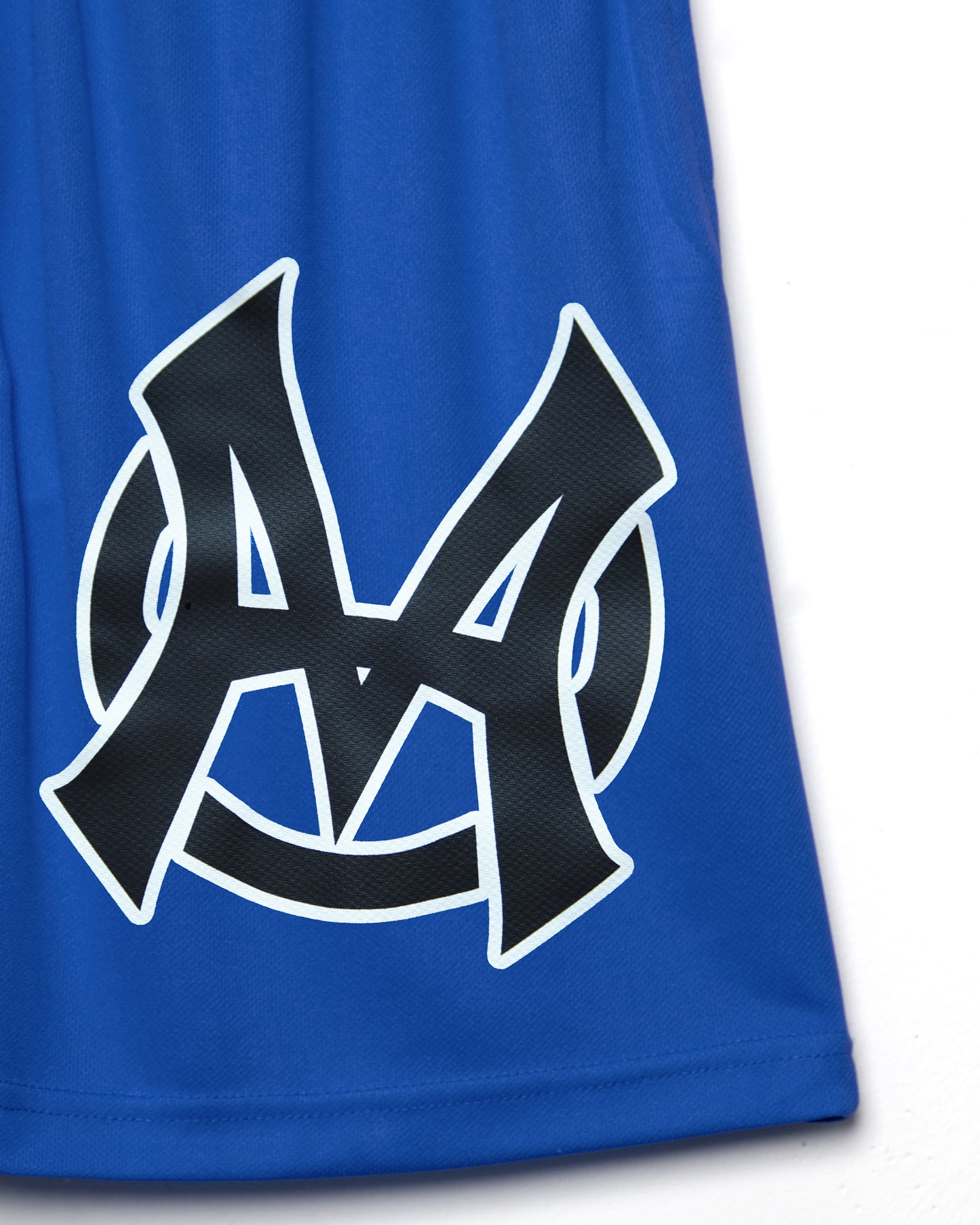 Sporty wolf, blue - basket ball shorts