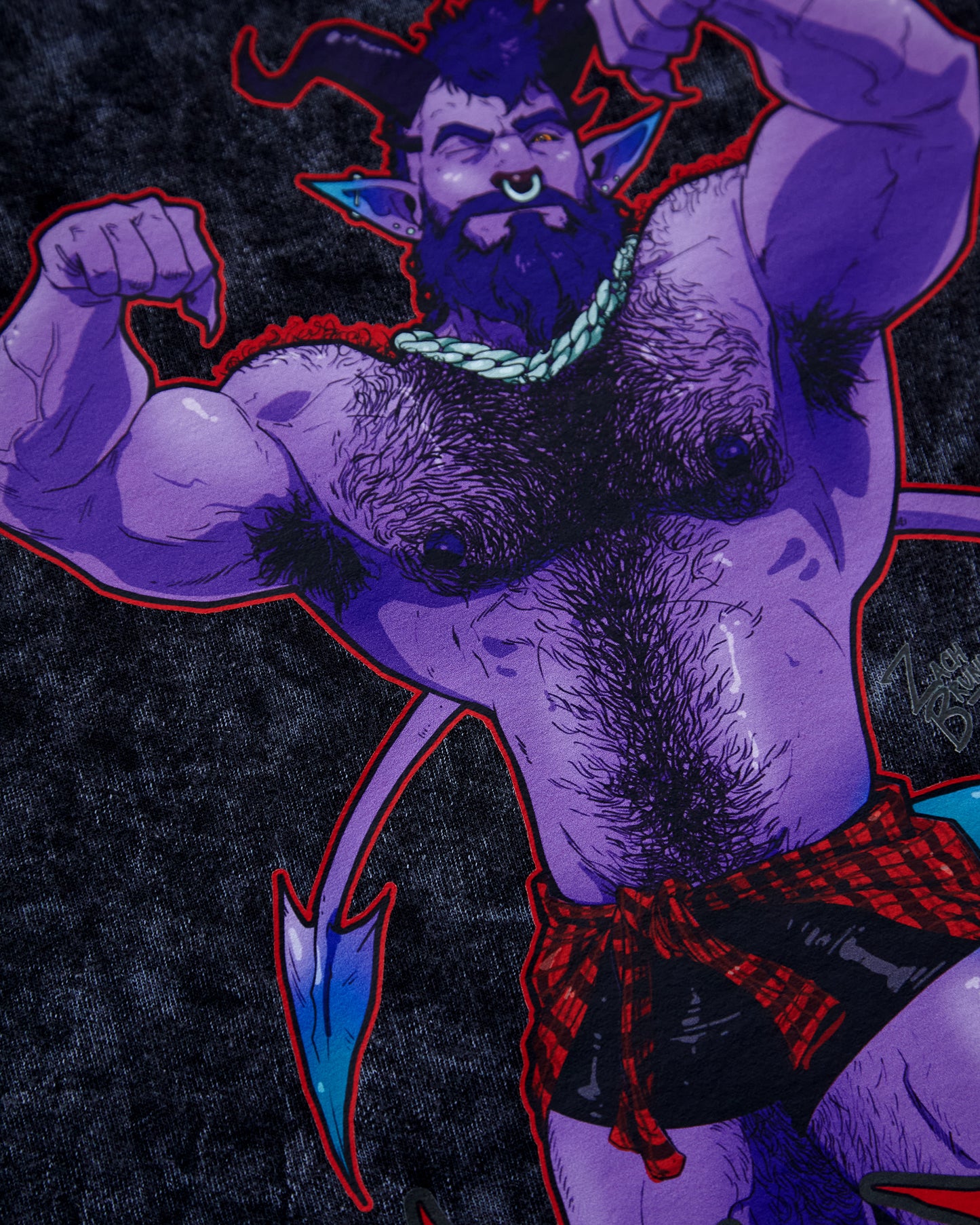 Demon core: Daddy demon bad boy, hooded sweatshirt