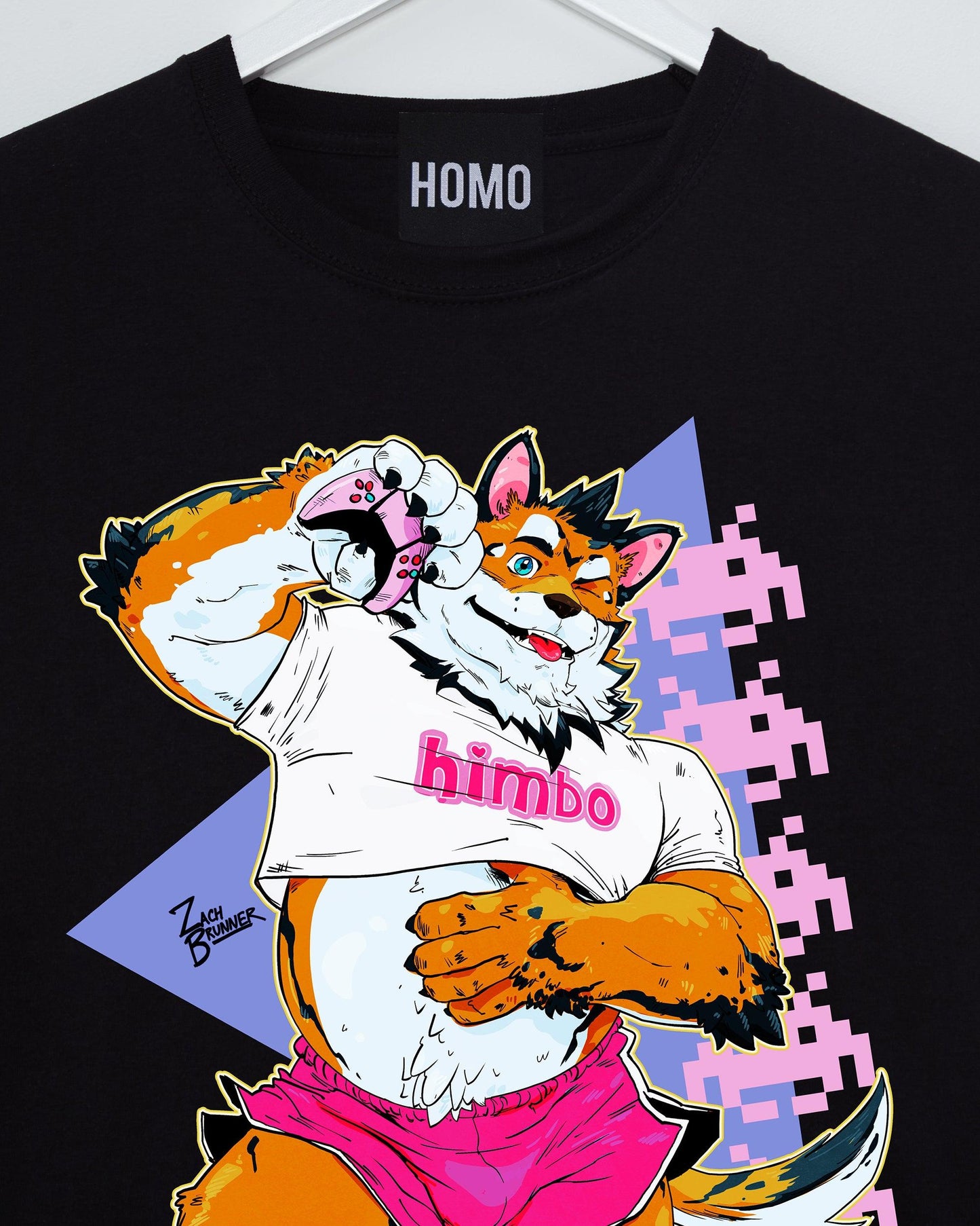 ZACH BRUNNER! thickems gaymer pup wants to play - tee