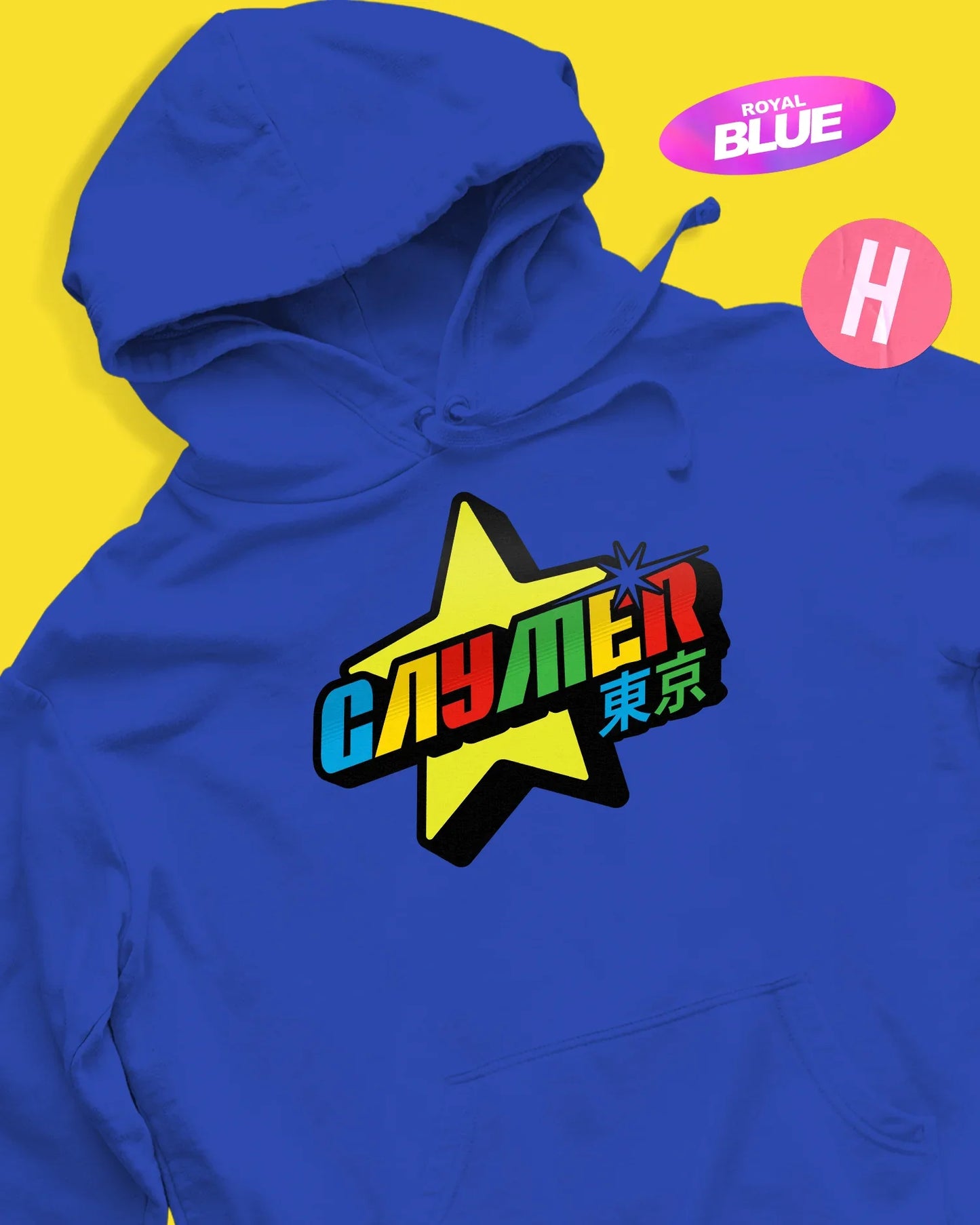 Gaymer slogan video game inspired soft style hoodie - royal blue