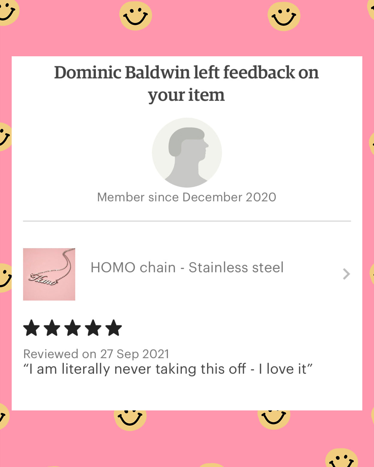 HOMO chain - stainless steel