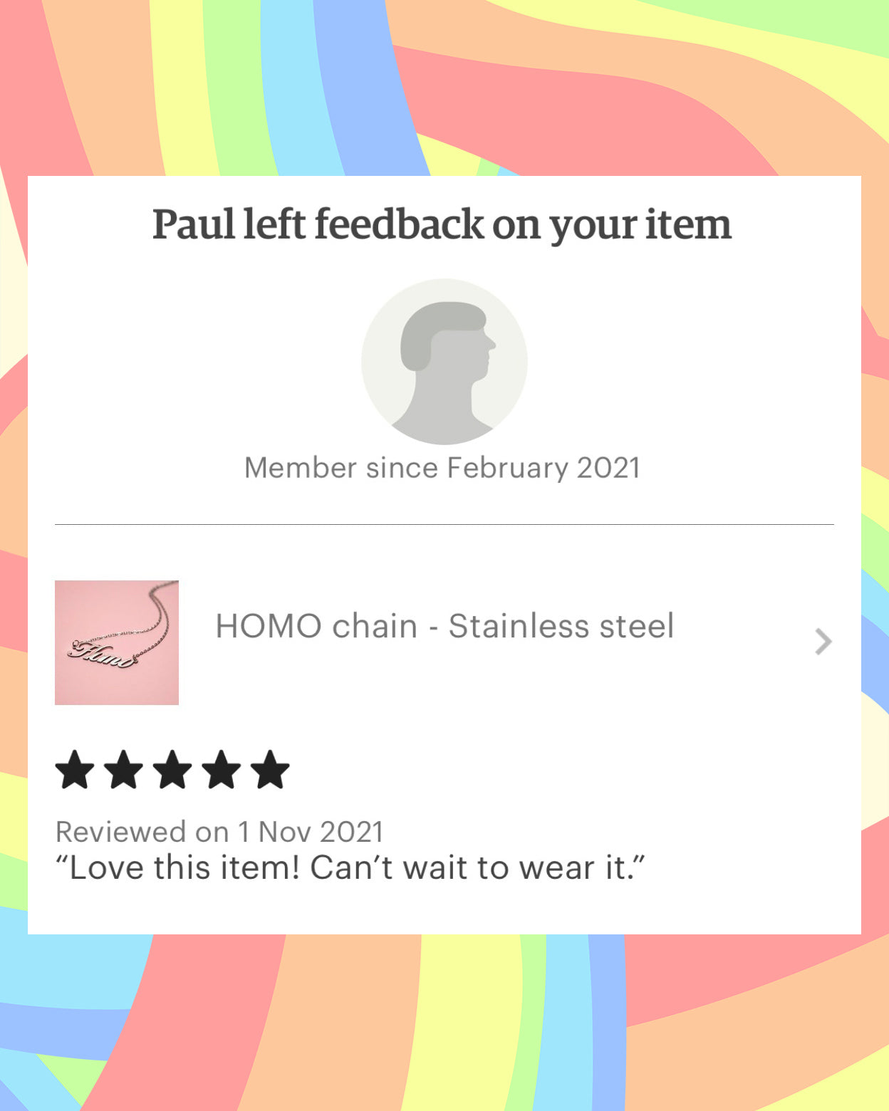 HOMO chain - stainless steel