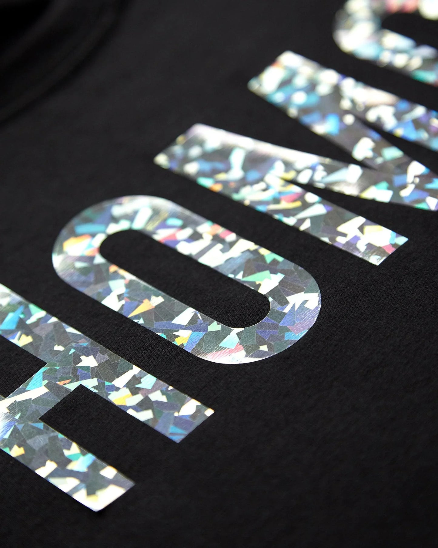 HOMO, sparkle on black - mens sleeveless crop top. - HOMOLONDON