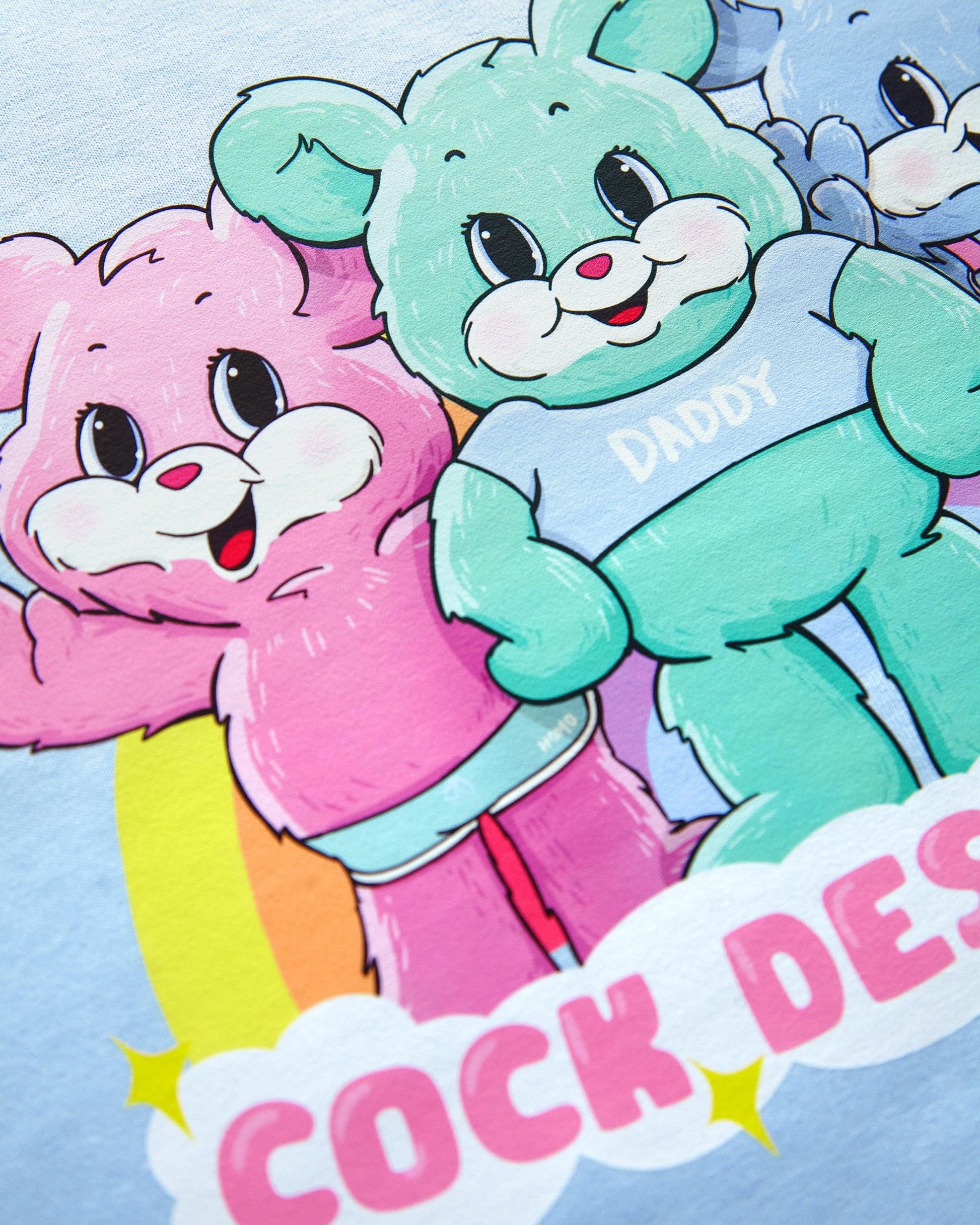 The cock destroyer bears - light blue crop top - HOMOLONDON