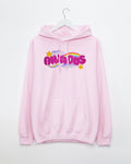Anxious but cute on pink - pullover hoodie. - HOMOLONDON