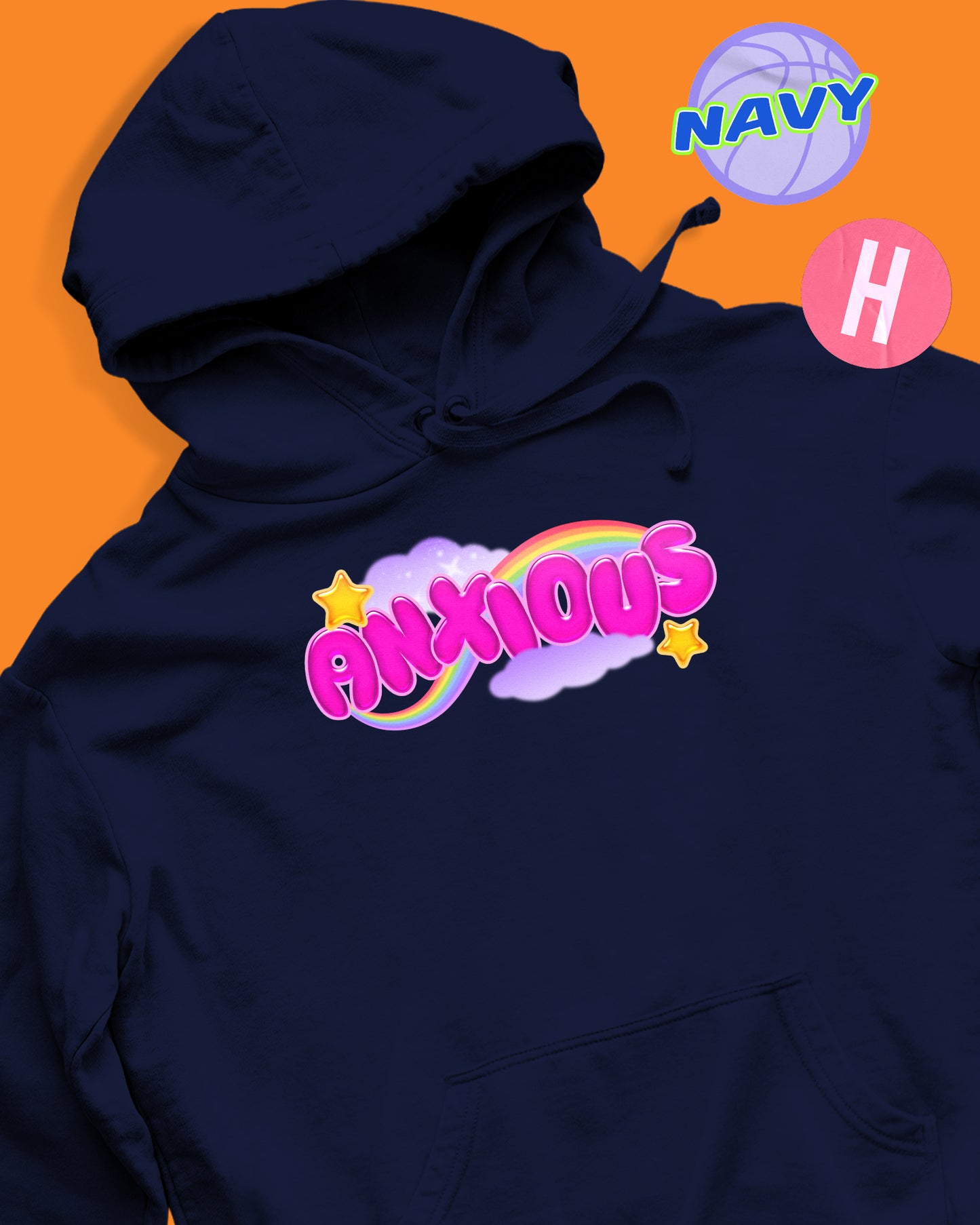 Boys can be princesses too soft style hoodie - navy