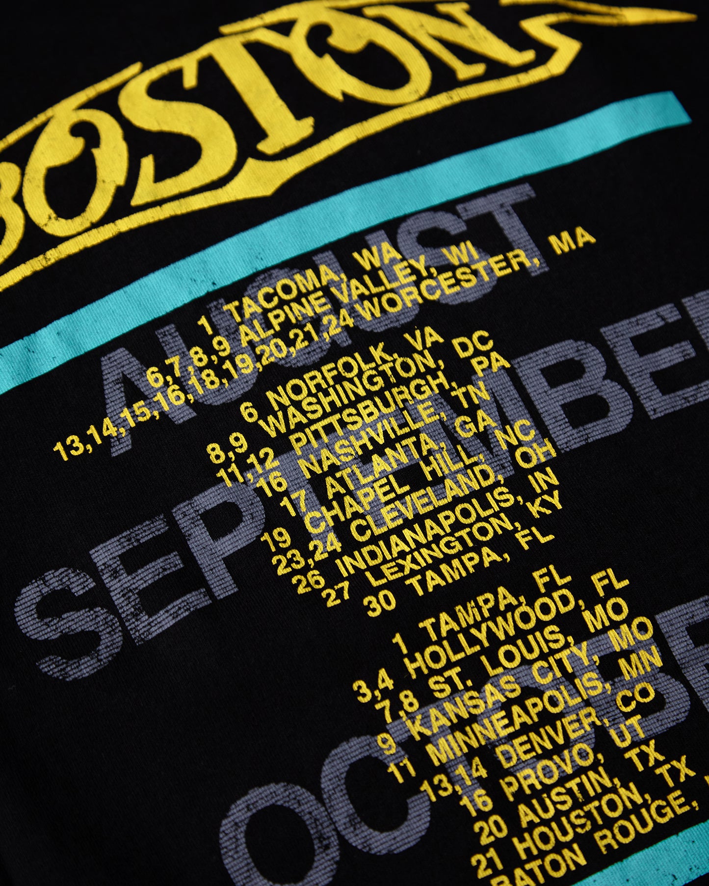 Boston Unisex Ringer T-Shirt: US Tour '87  (front & back print)