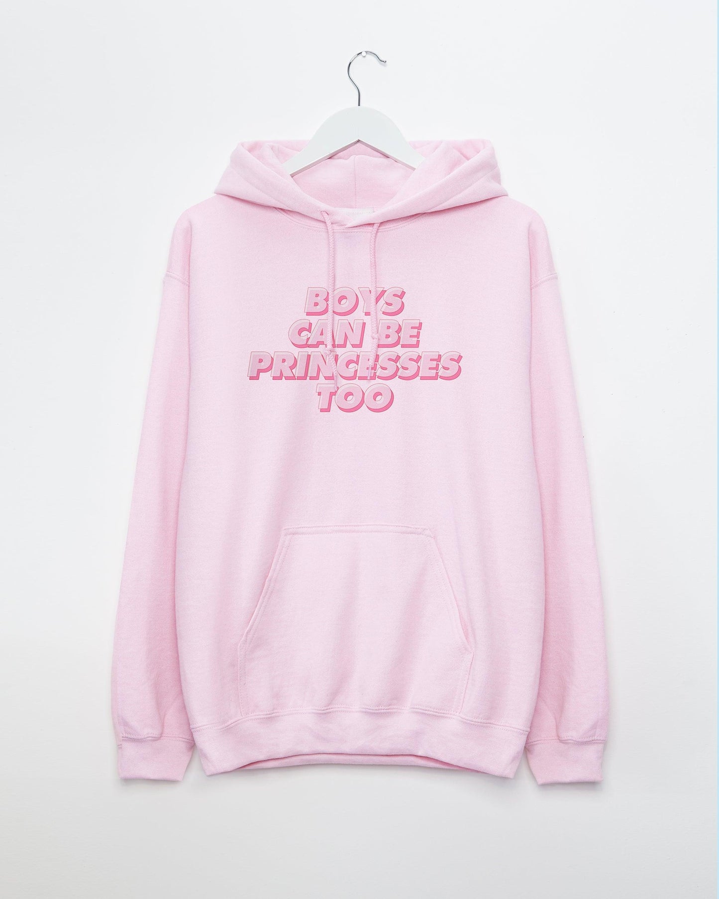 Boys can be princesses too on pink - pullover hoodie. - HOMOLONDON