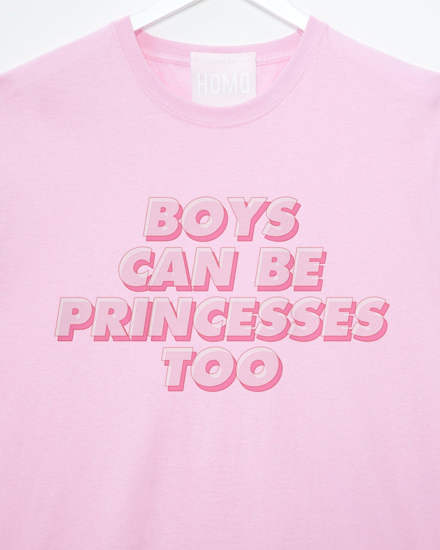 Boys can be princesses too on pink - tee - HOMOLONDON