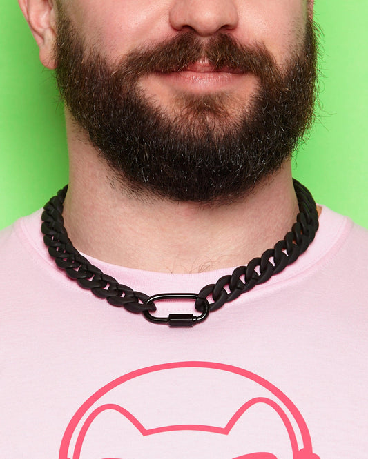 Matt black chain - Acrylic.