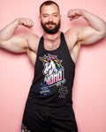 Sporty unicorn, black - tank - HOMOLONDON