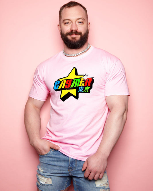 Gaymer on pink - tee. - HOMOLONDON