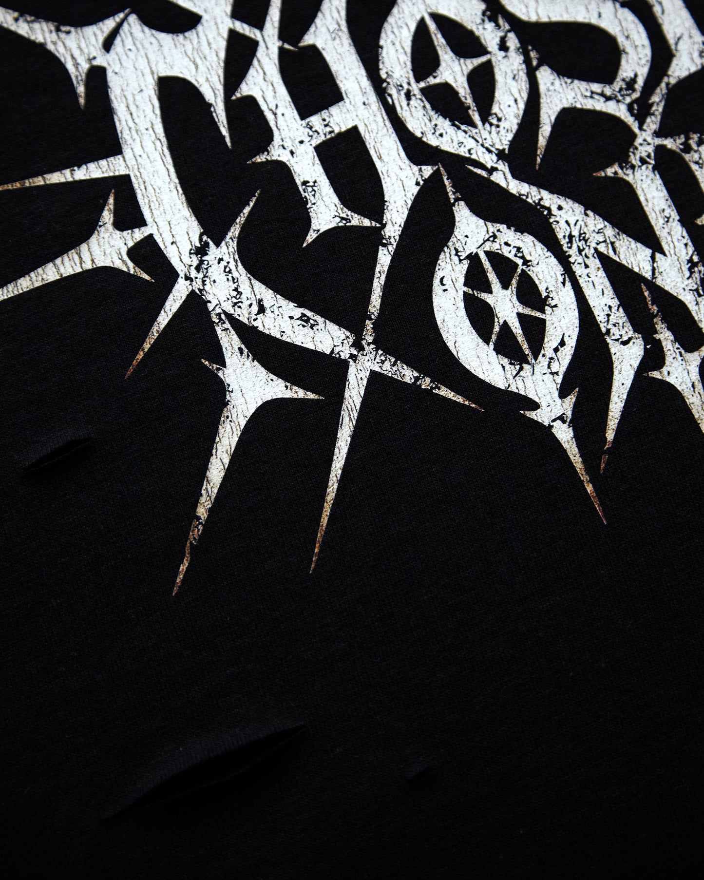 The Chosen One, distressed sleeveless tee - black