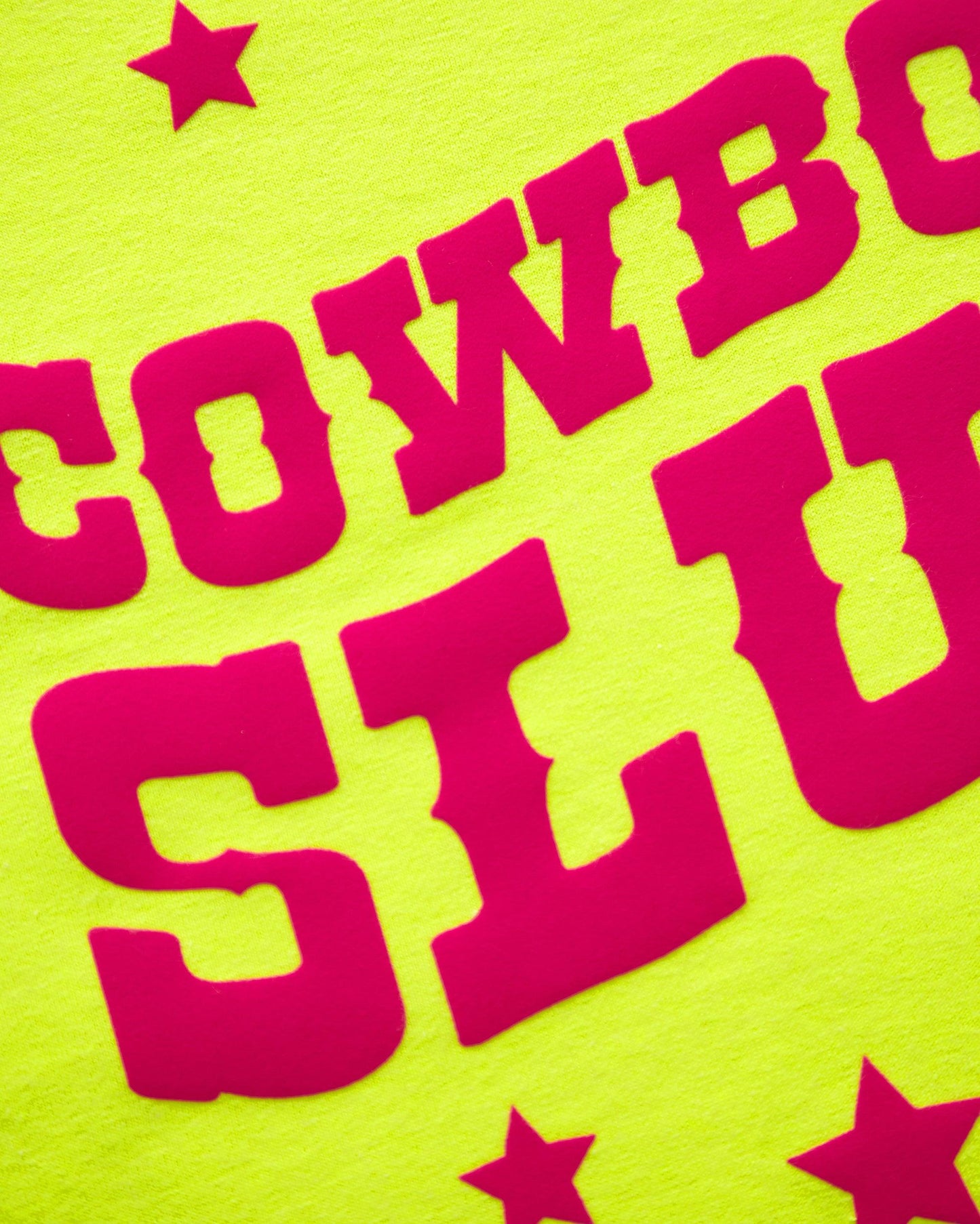 Fluorescent cowboy slut - fluorescent yellow crop