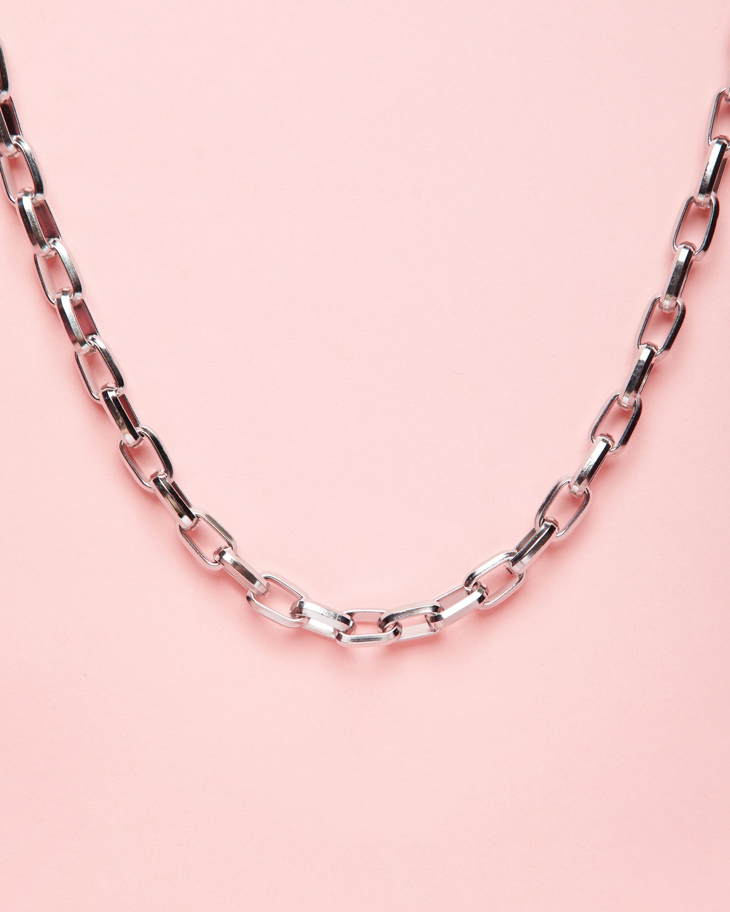 Chunky chain, stainless steel - Necklace