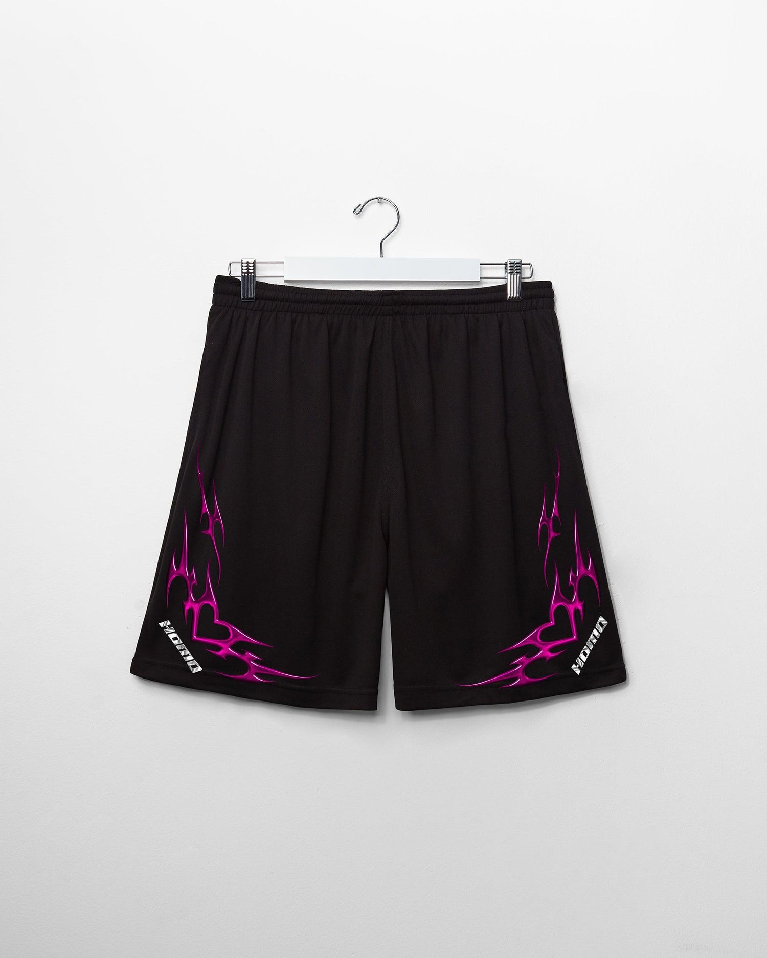 Double Pack - Chrome Y2K: HOMO, silver and pink on black- tank and basket ball shorts - Full outfit. - HOMOLONDON