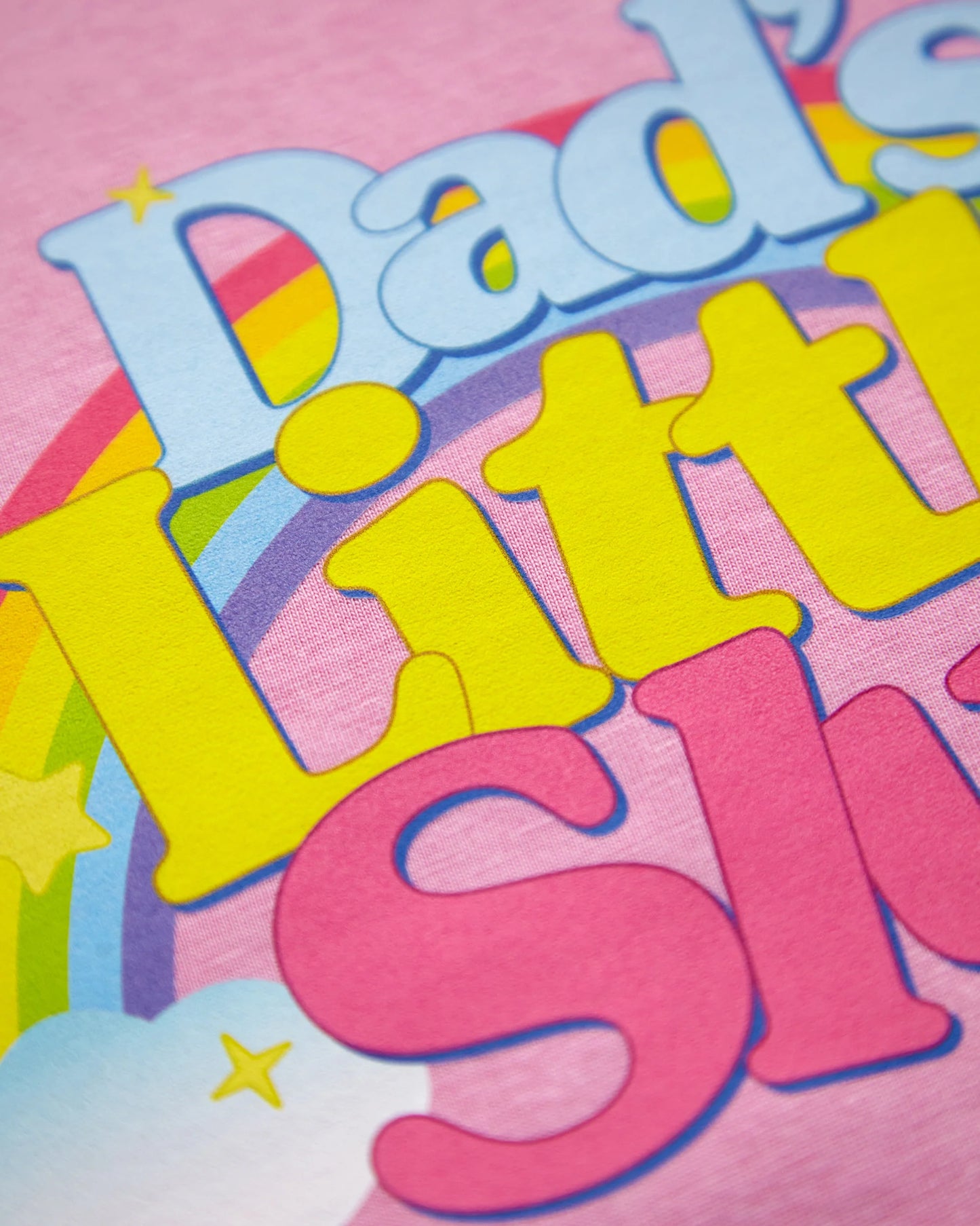 Dad's little s/ut on light pink - crop top