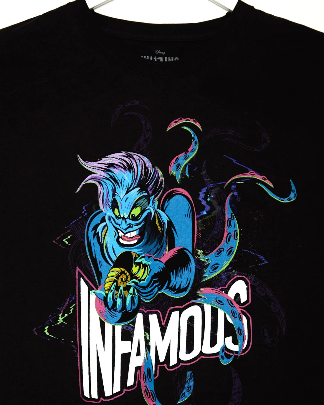 DISNEY VILLAINS: Ursula black - low cut cropped tshirt