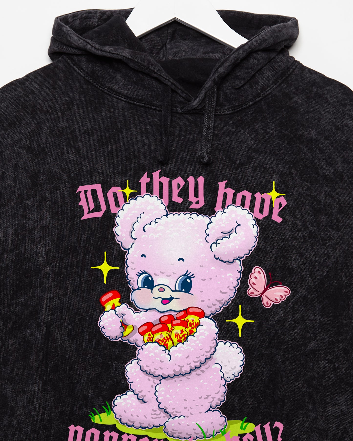 Are there p*ppers in Hell? - Stonewash hoodie