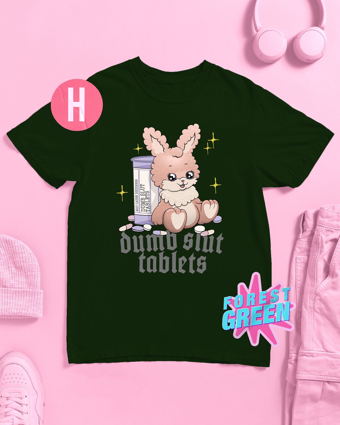 Dumb s/ut tablets on green - tee