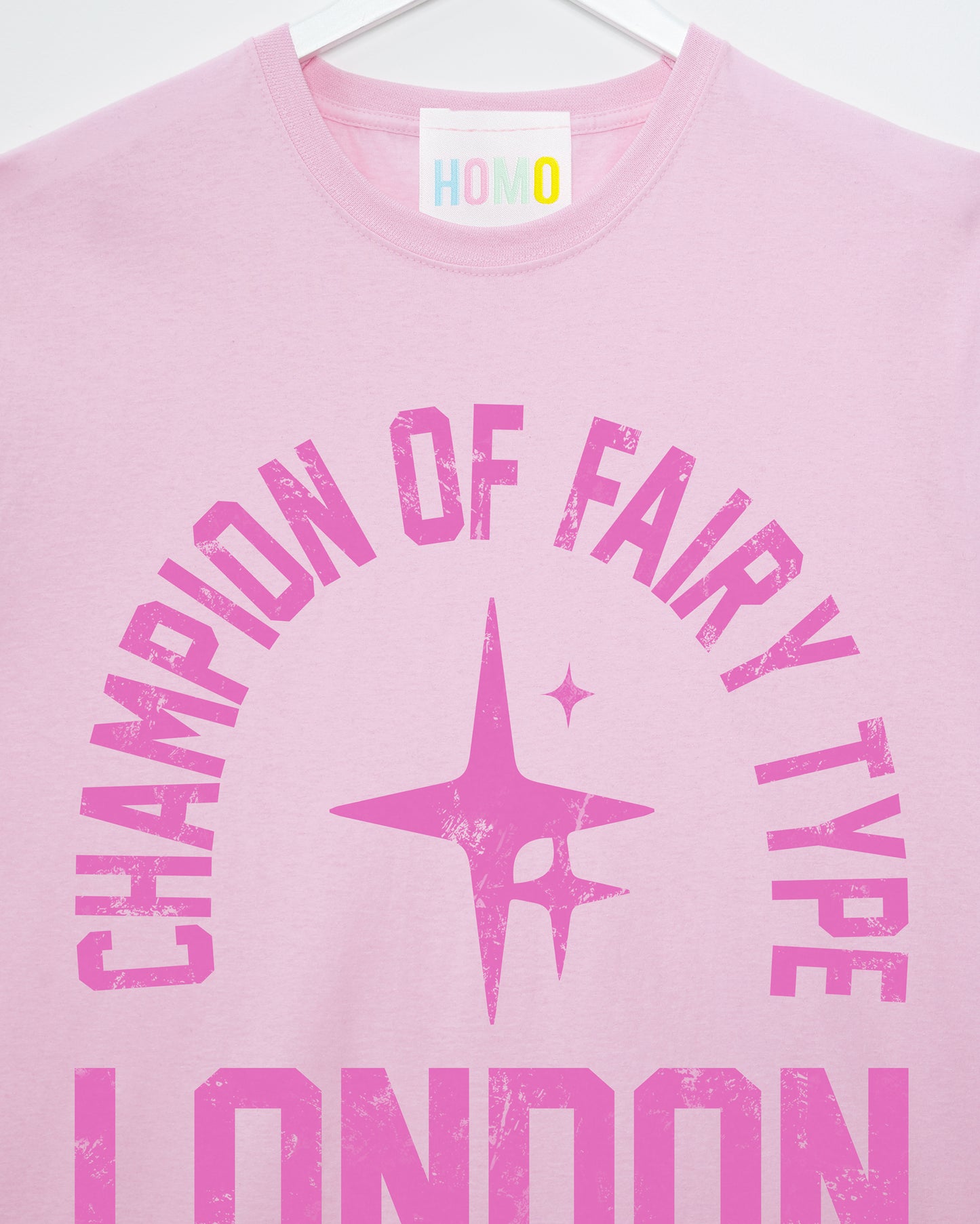 Fairy Champion (London) in pink long sleeve tee - pink