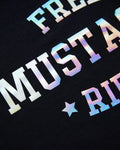 Free mustache rides, hologram - men's cropped tshirt / crop top - HOMOLONDON