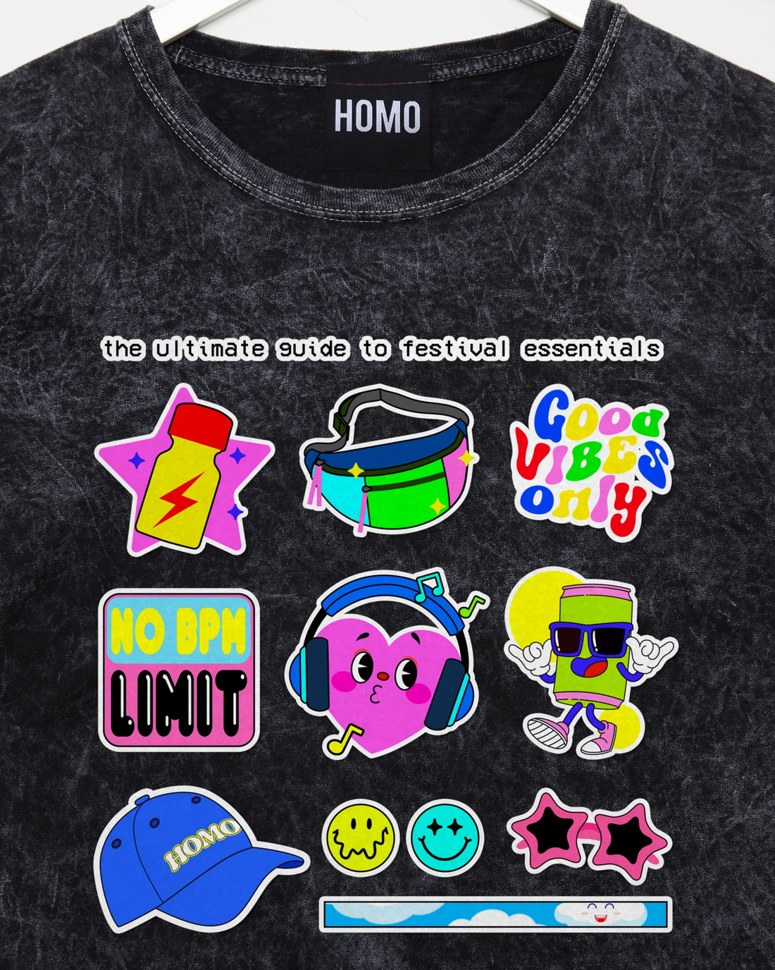 The ultimate party guide on black stone wash - low cut crop top