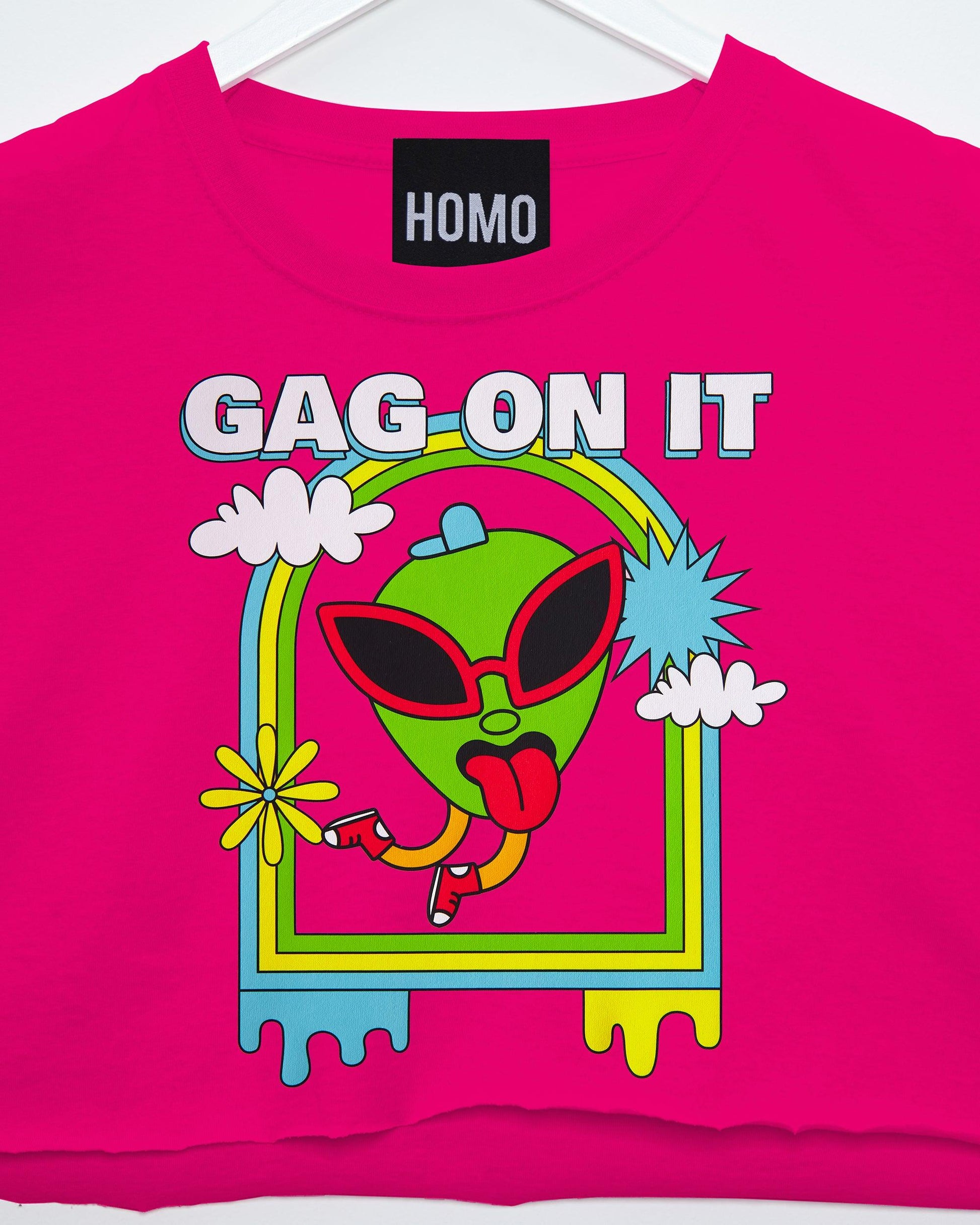 Gag on it! - fuchsia crop - HOMOLONDON