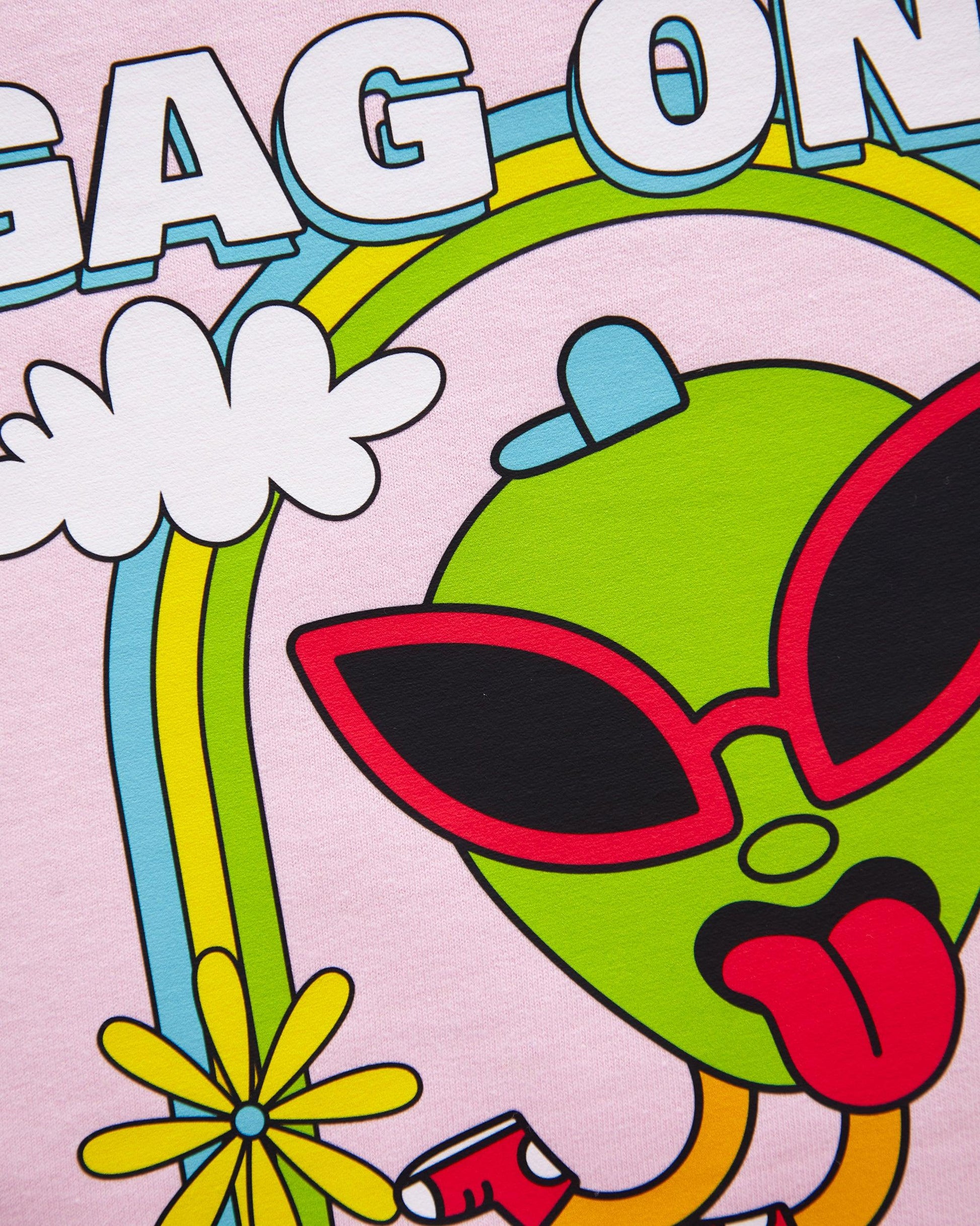 Gag on it - pink tshirt crop /crop top - HOMOLONDON