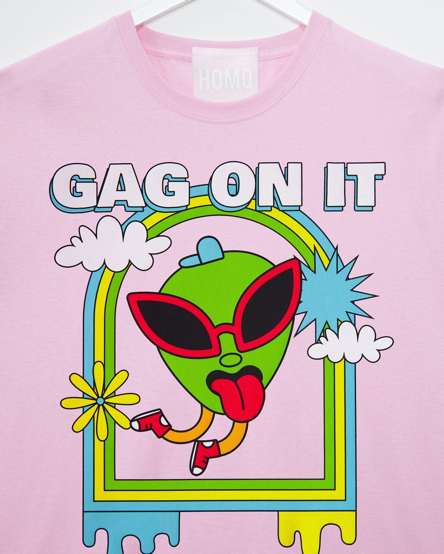 Gag on it - pink tshirt crop /crop top
