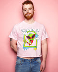 Gag on it - pink tshirt crop /crop top - HOMOLONDON