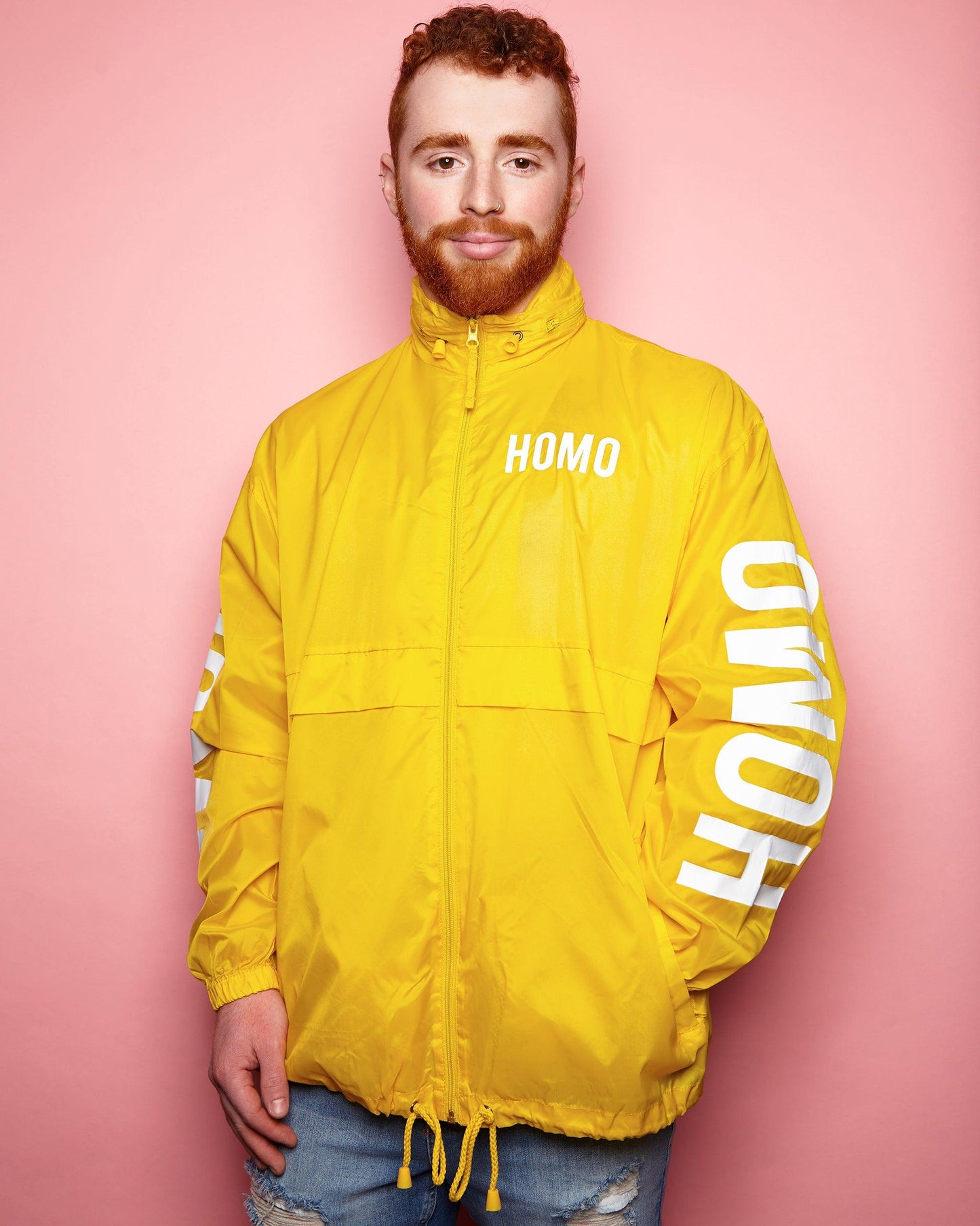 HOMO yellow - windbreaker jacket