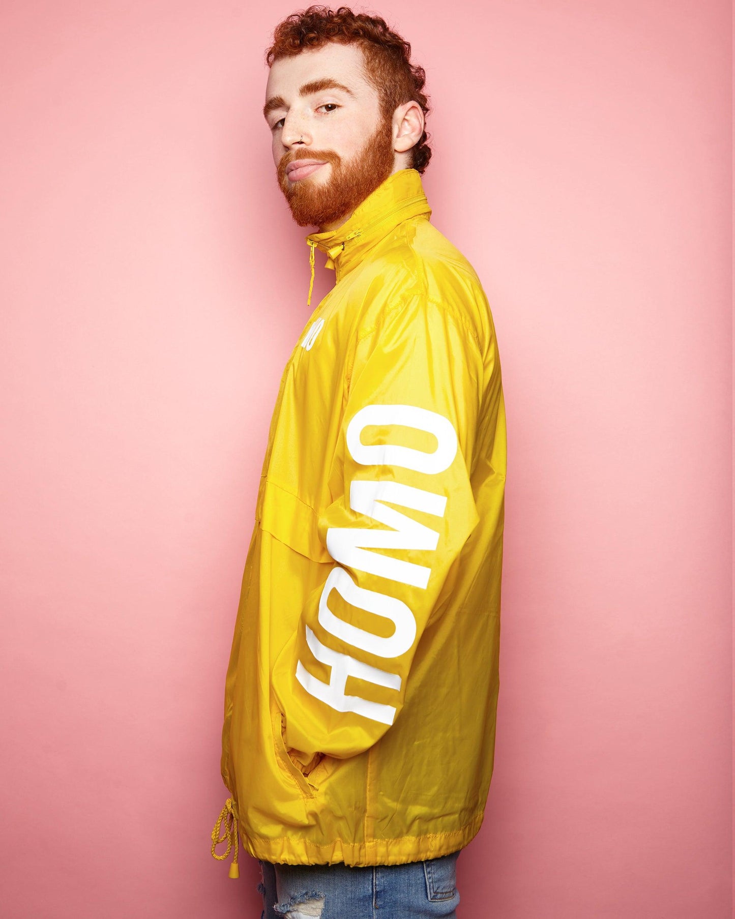 HOMO yellow - windbreaker jacket