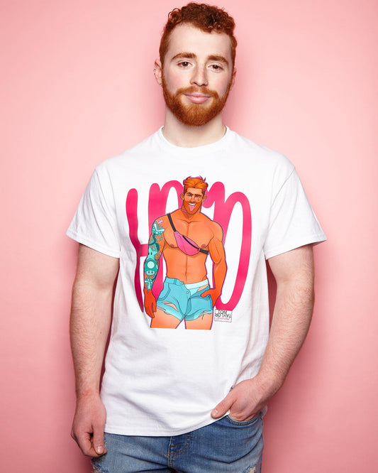 Mario the gaymer - white tshirt - HOMOLONDON