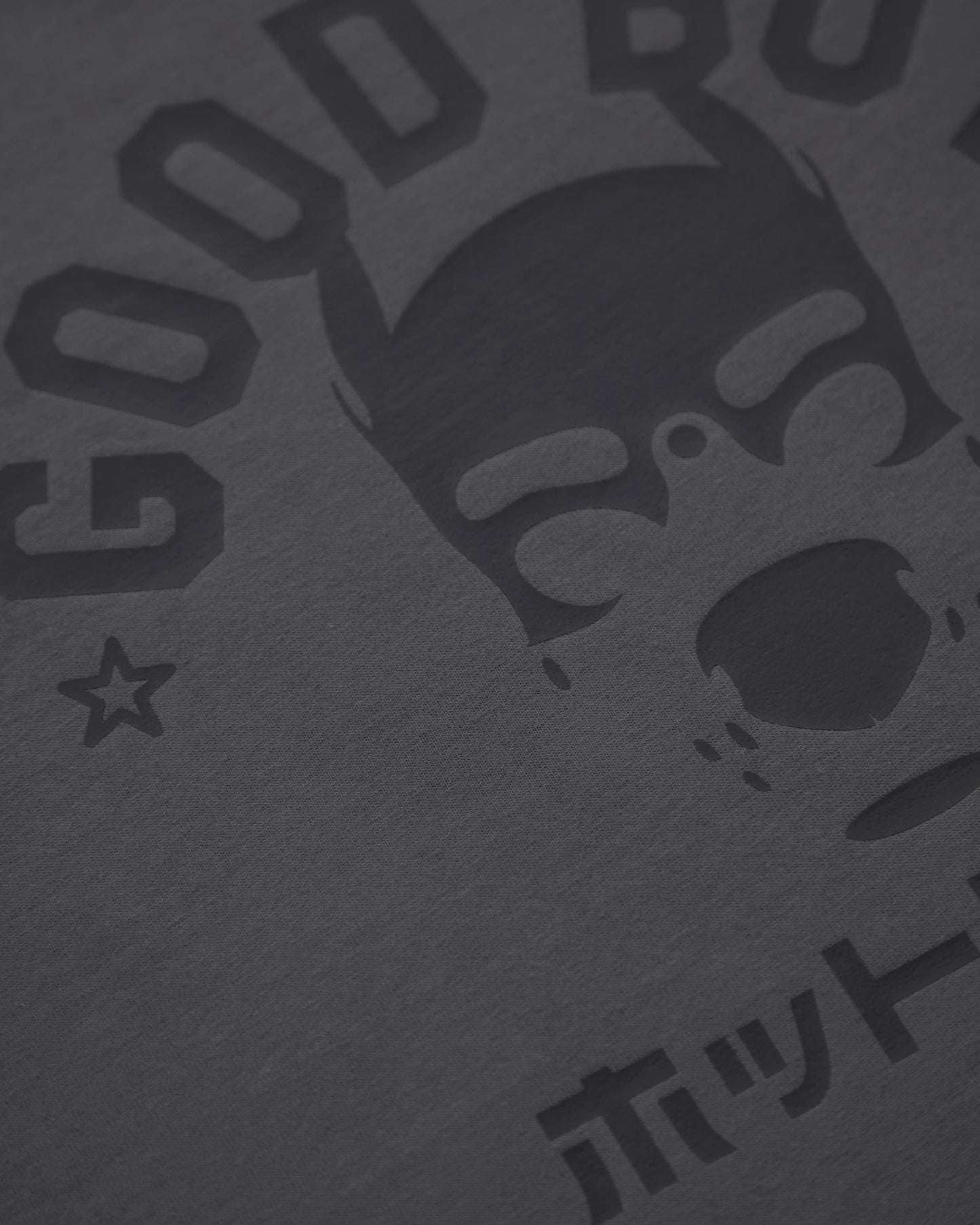 PUP Collection: GOOD BOY, Pup mask style, sleeveless tee - charcoal