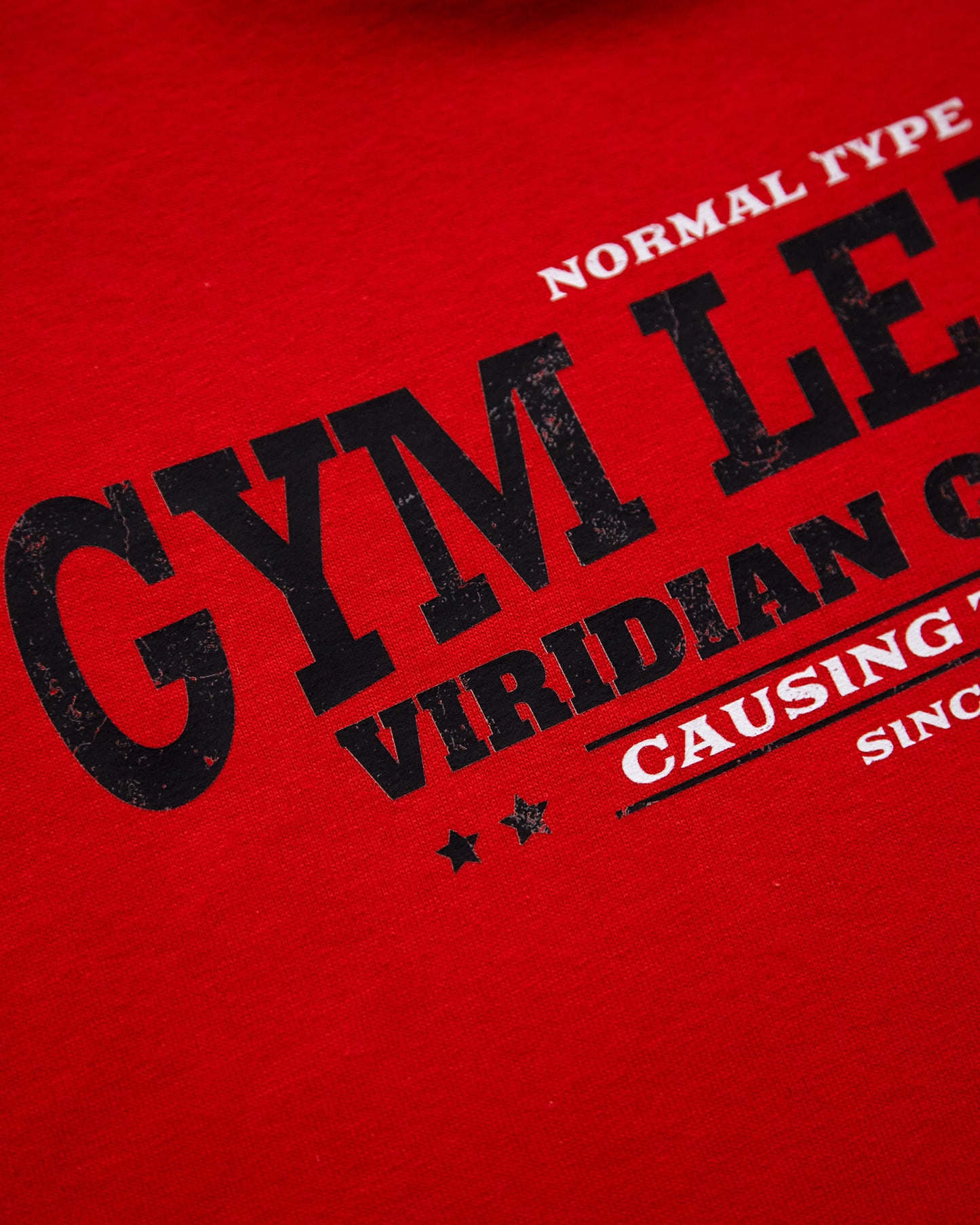 Gym Leader in red, sideless tee - red