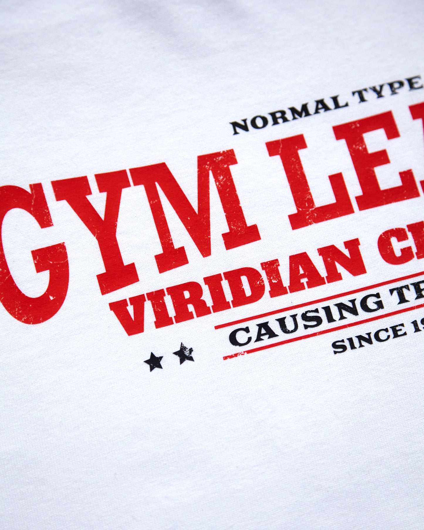 Gym Leader in white, low cut cropped tee - white