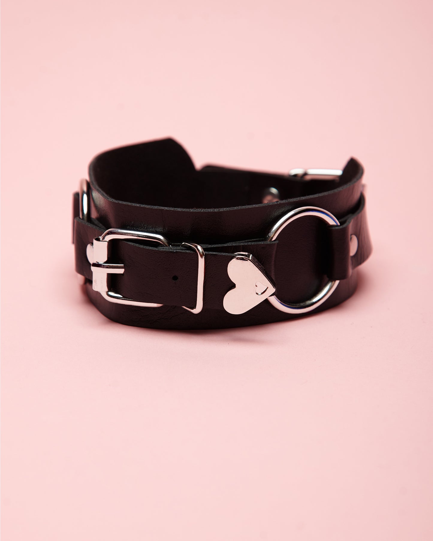 Black love heart, anime inspired bicep band