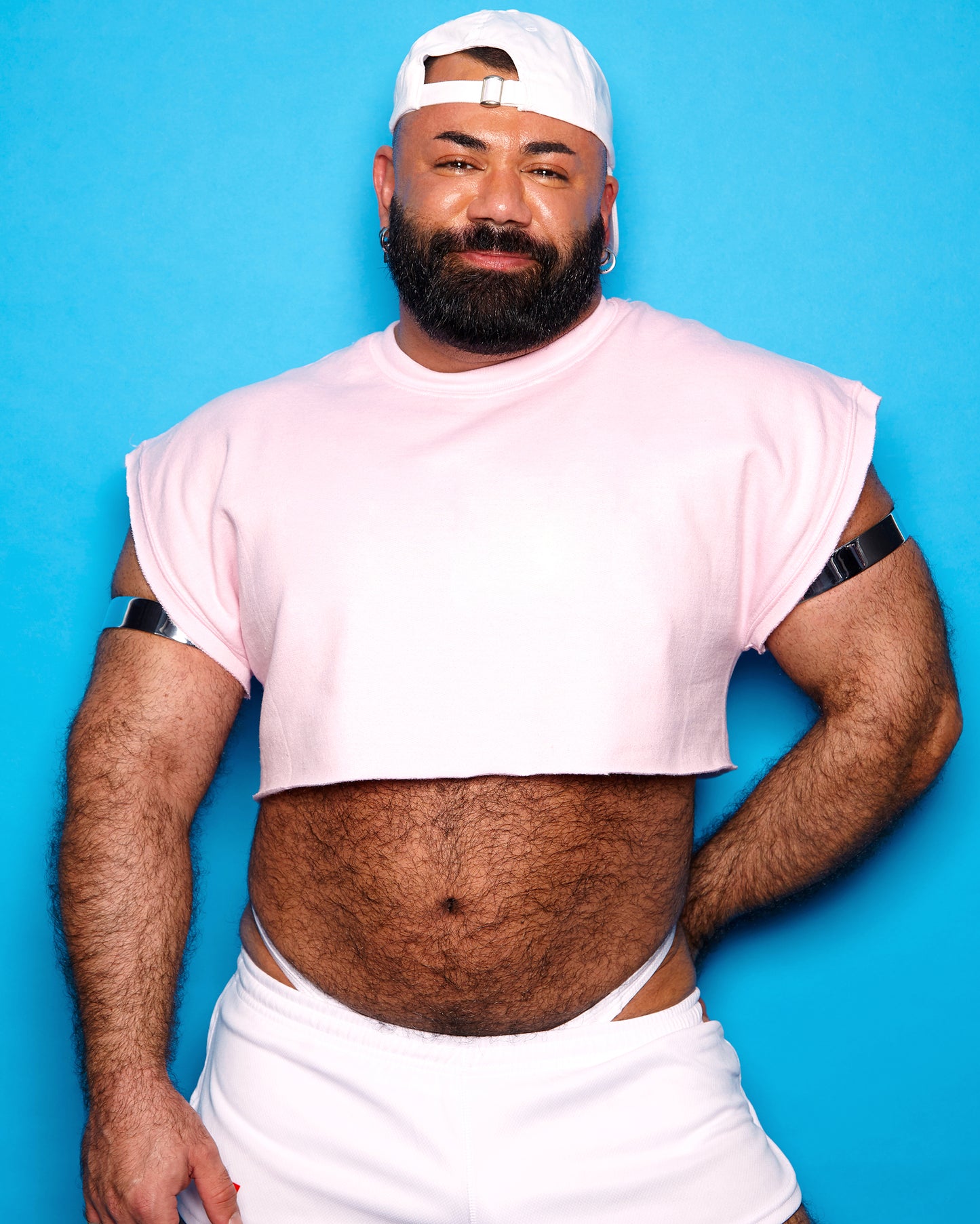 Pink sweatshirt - crop top