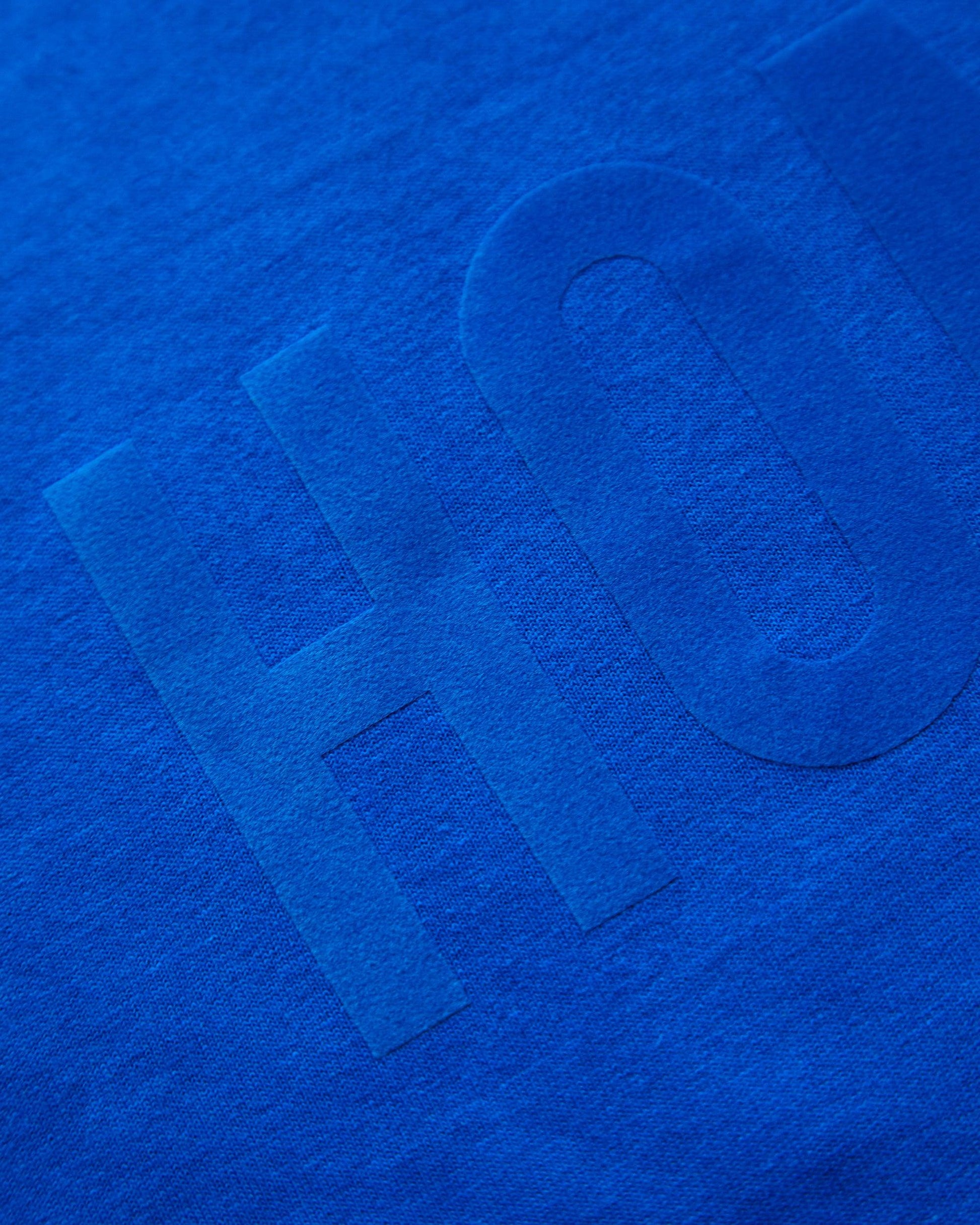 HOMO flock print blue - crop top - HOMOLONDON