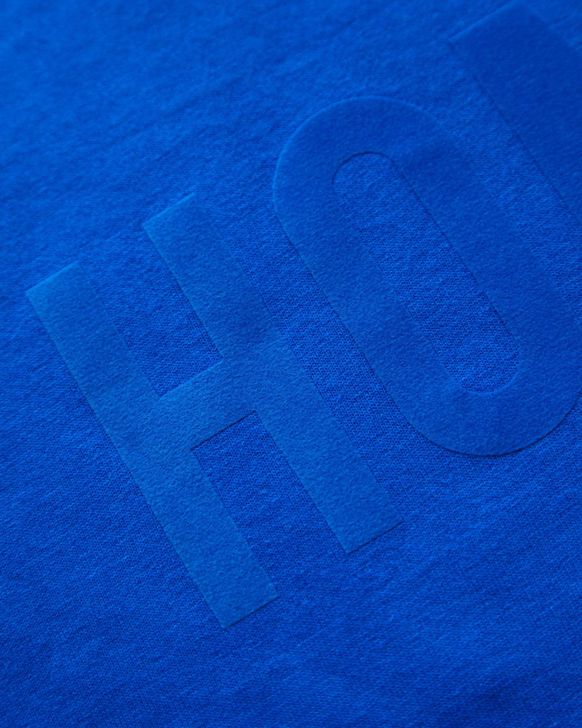 HOMO flock print blue - crop top - HOMOLONDON