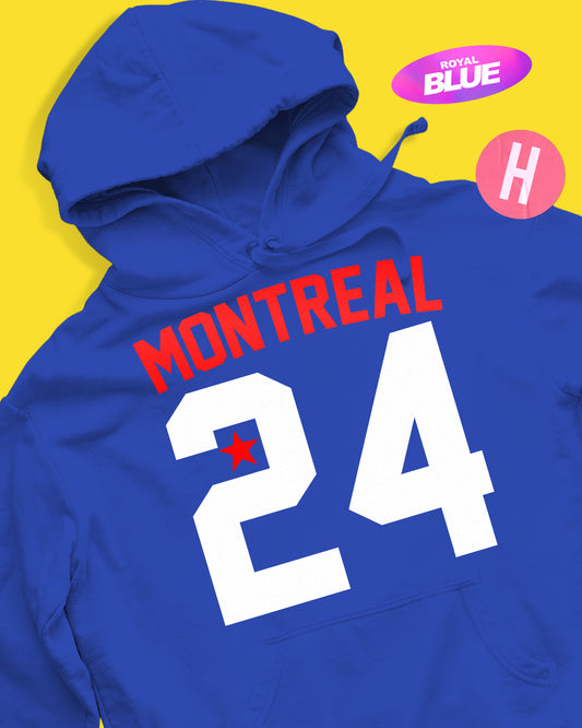MONTREAL 24, soft style hoodie - blue