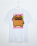 I choose mayhem - white tshirt - HOMOLONDON