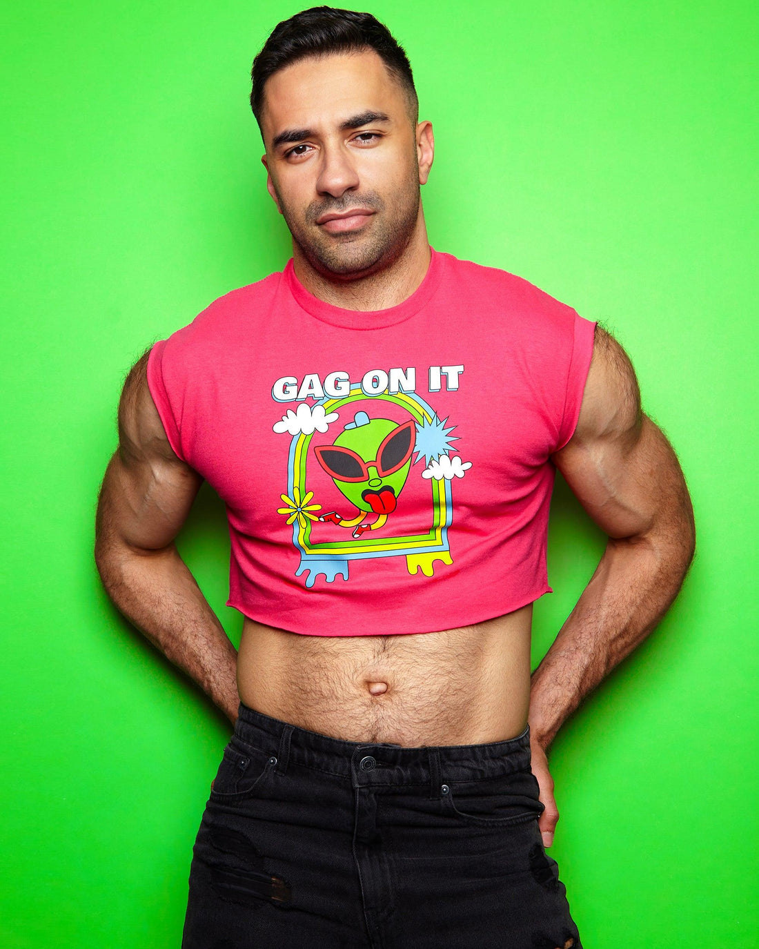 Gag on it! - fuchsia crop - HOMOLONDON