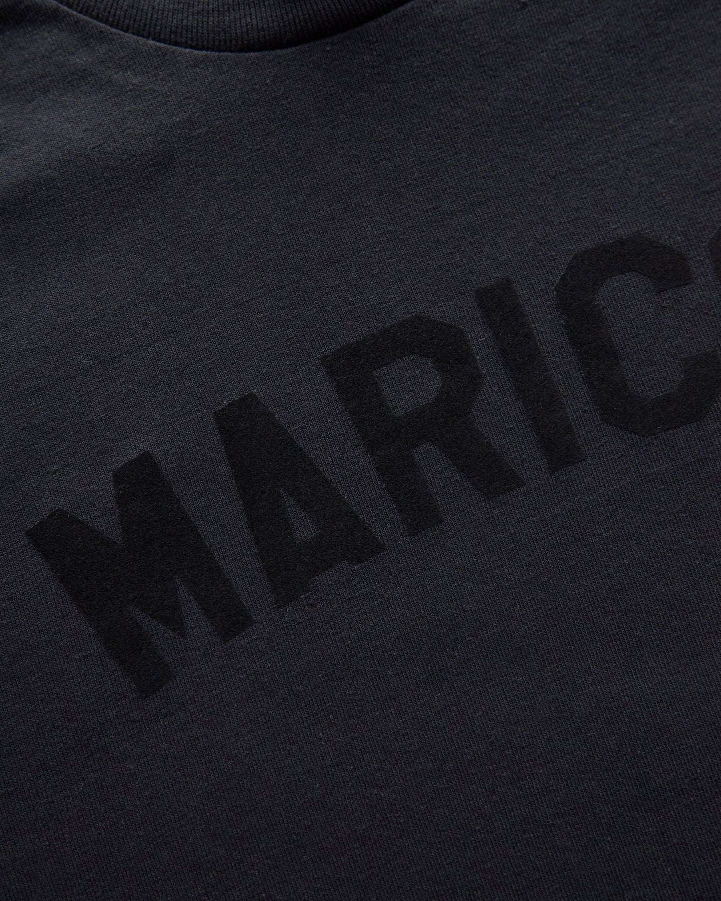 Black flock Maricón - black cropped tee / crop top - HOMOLONDON