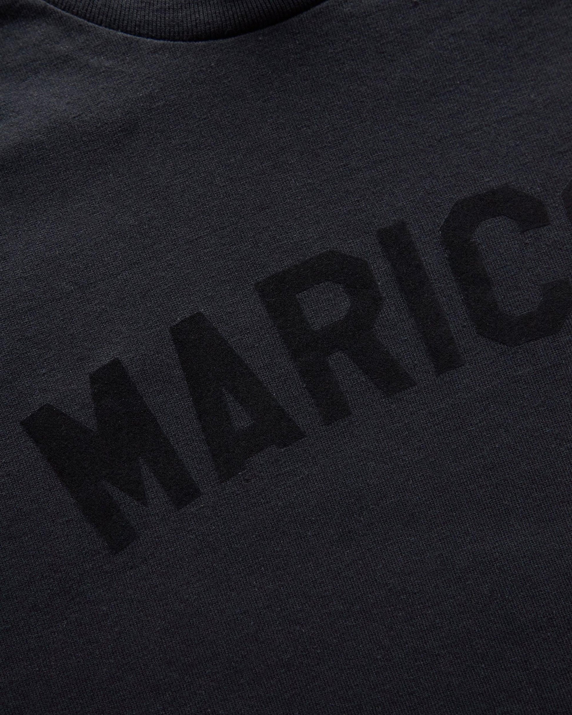 Black flock Maricón - black cropped tee / crop top - HOMOLONDON