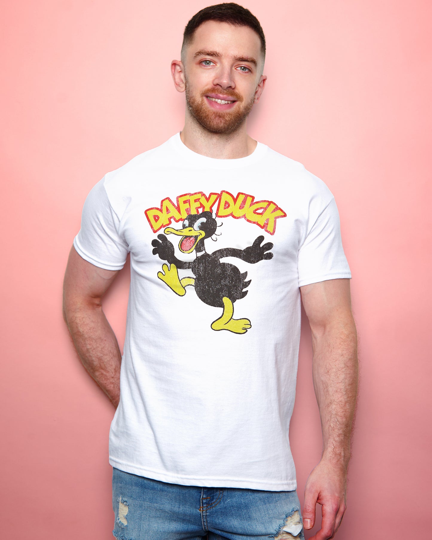 Official Looney Tunes: Daffy Duck unisex T-Shirt - white