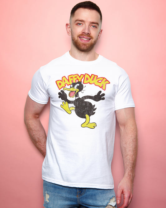 Official Looney Tunes: Daffy Duck unisex T-Shirt - white